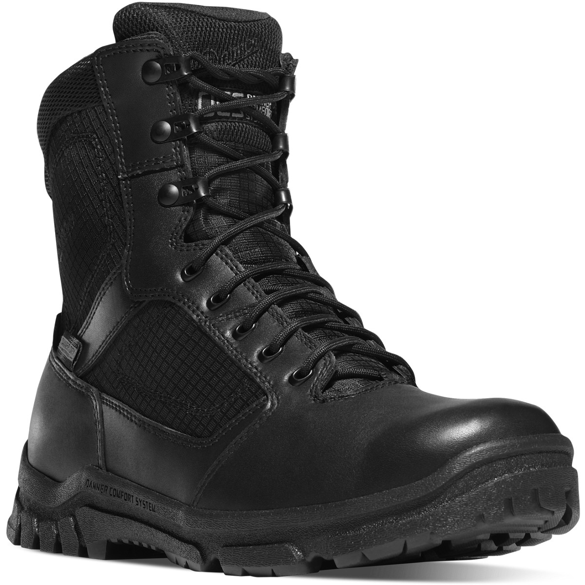 Botas Tacticas Danner Hombre Mexico - Lookout 8 side zip Negros - BTXMD1908